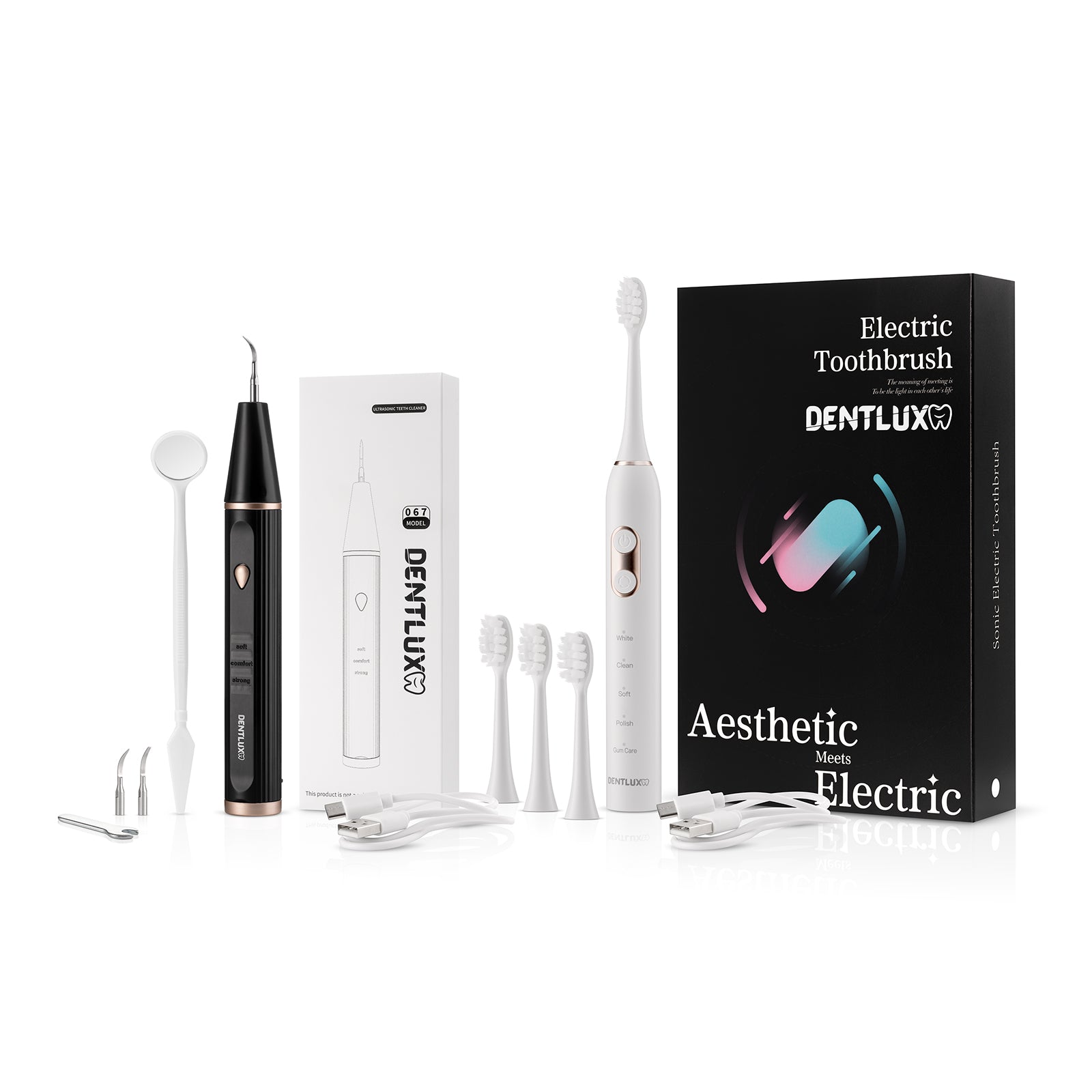 Black Friday balíček - ultrasonický odstraňovač zubního kamene a sonický kartáček