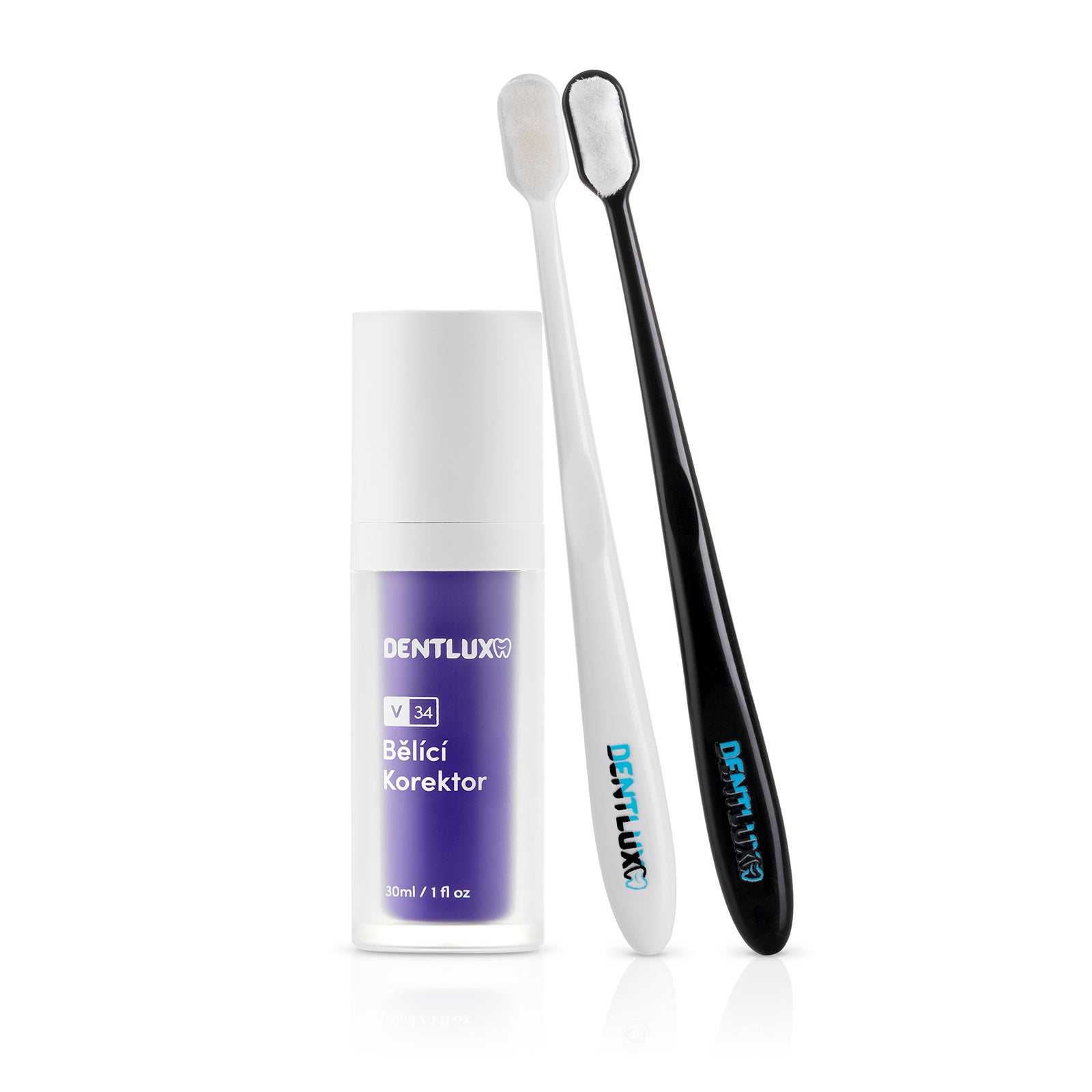Dentlux V34 bělící korektor + 2x nanokartáček - Dentlux