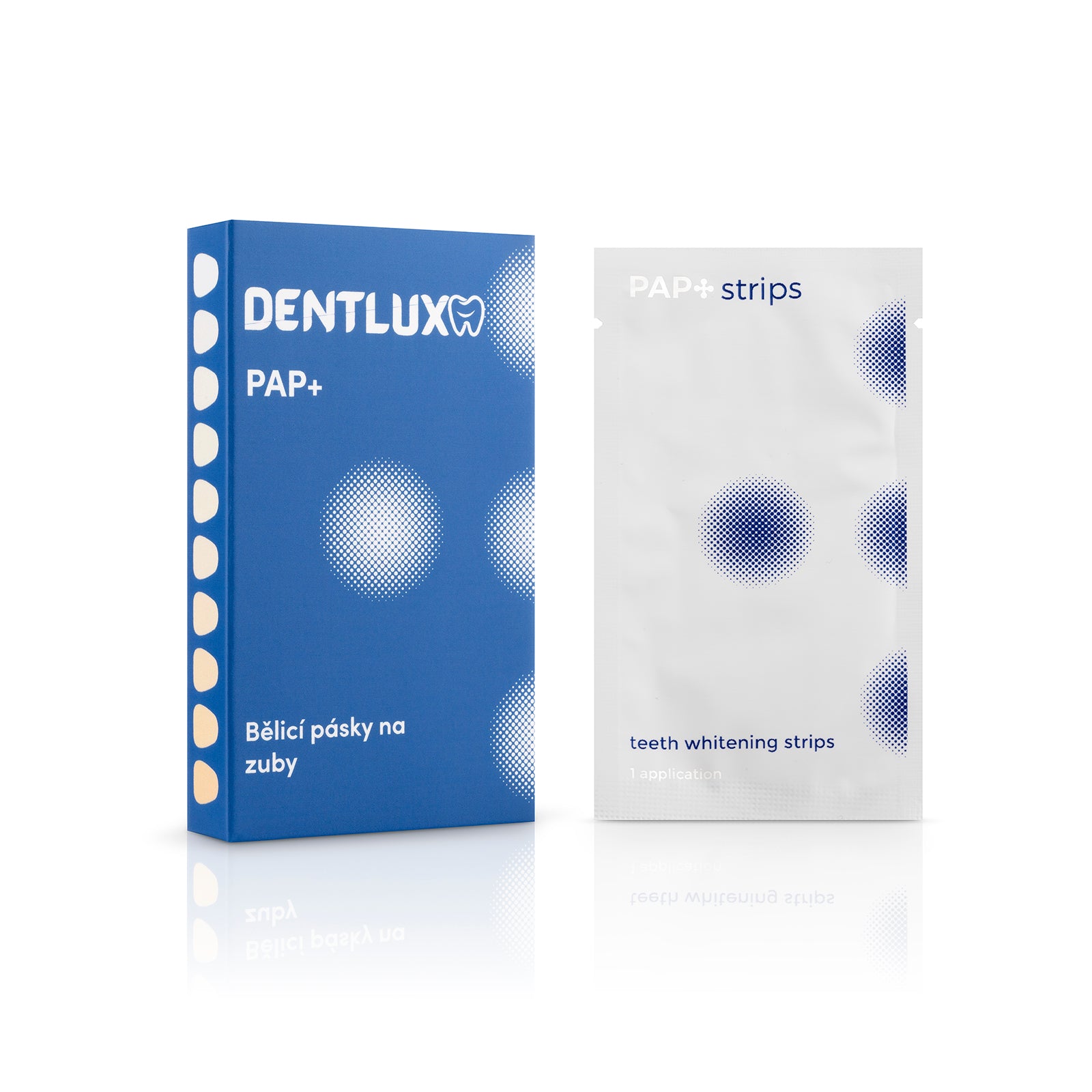 Dentlux PAP+ Bělící pásky na zuby + 2x nanokartáček - Dentlux