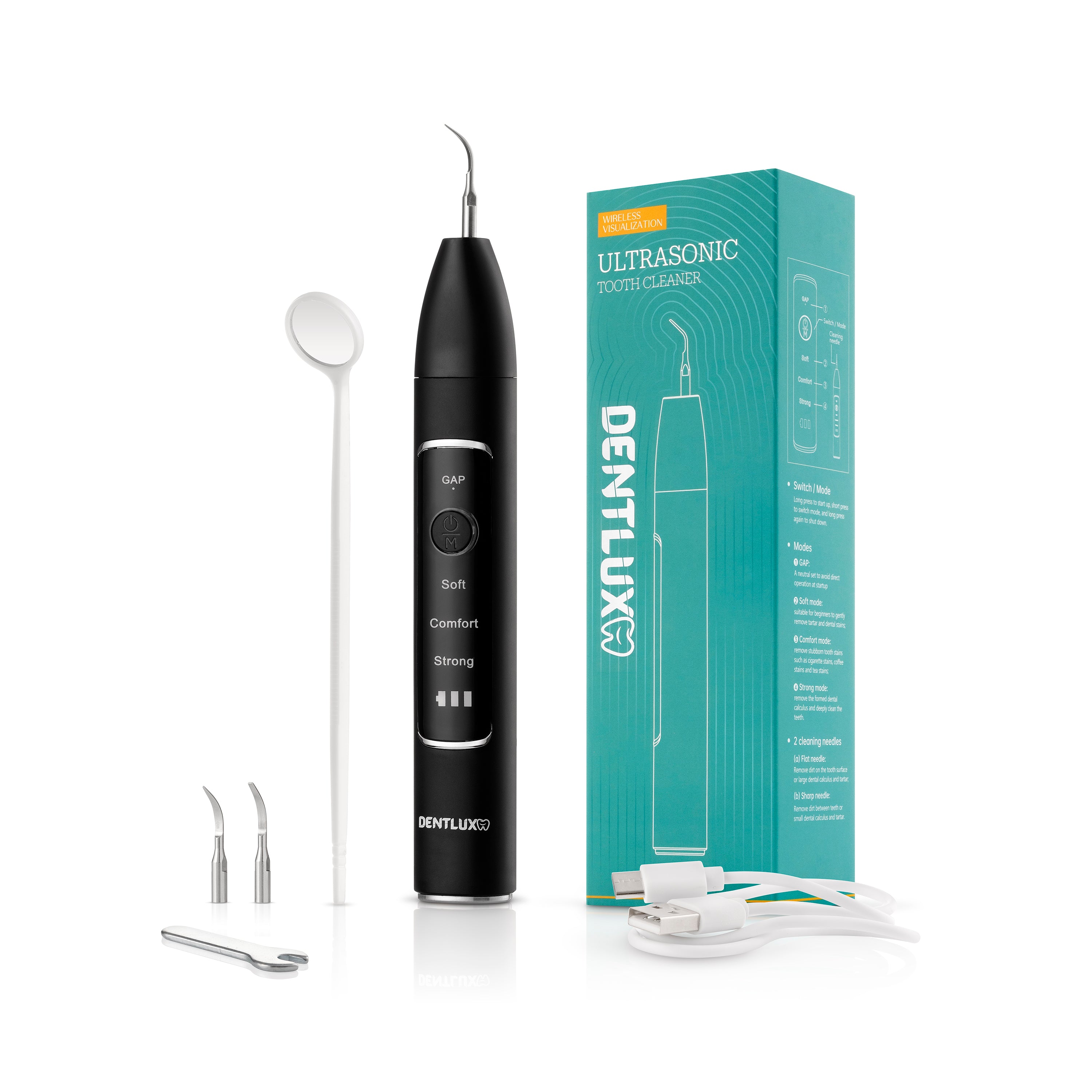 Ultrasonický odstraňovač zubního kamene s HD kamerou - Dentlux