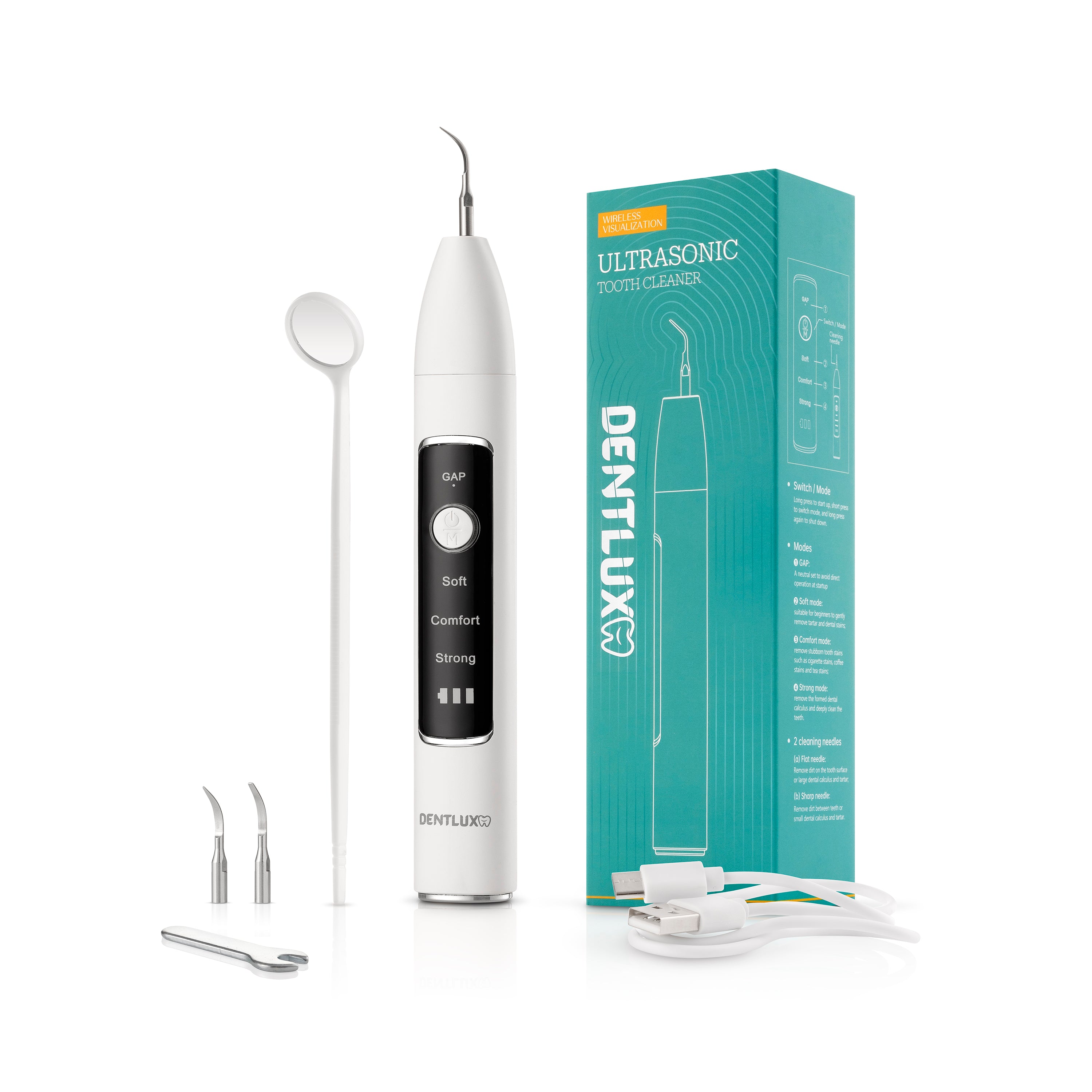 Ultrasonický odstraňovač zubního kamene s HD kamerou - Dentlux