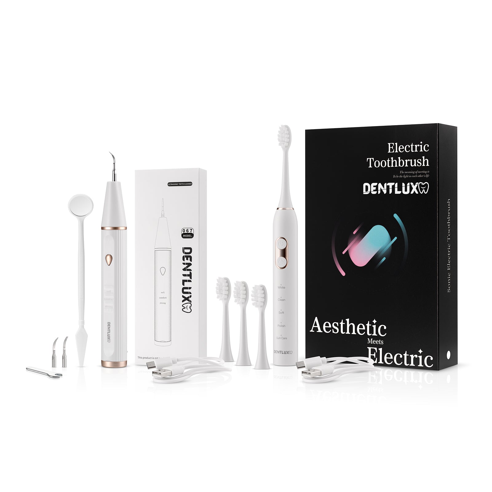 Black Friday balíček - ultrasonický odstraňovač zubního kamene a sonický kartáček