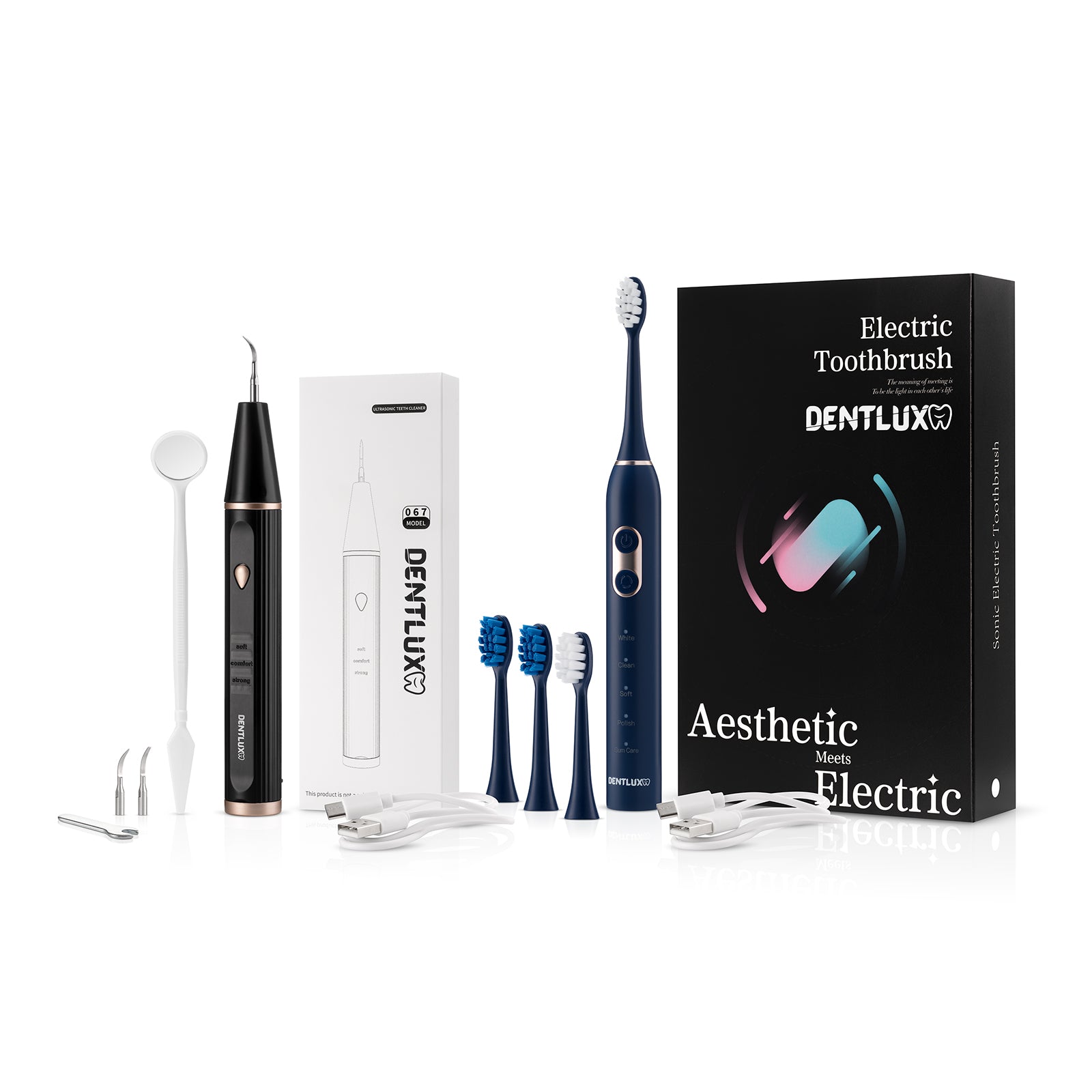 Black Friday balíček - ultrasonický odstraňovač zubního kamene a sonický kartáček